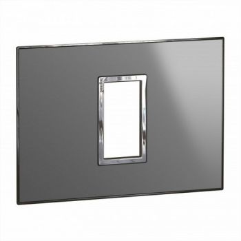 Legrand Arteor 571436 Cover Plate 1Module 2X4 Reflective Stainless Steel