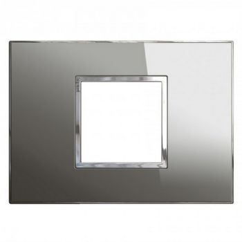 Legrand Arteor 571437 Cover Plate 2Modules 2X4 Reflective Stainless Steel