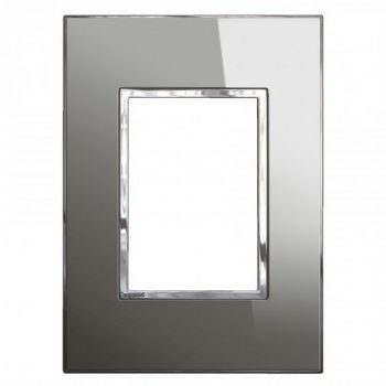 Legrand Arteor 571438 Cover Plate 3Modules 2X4 Reflective Stainless Steel