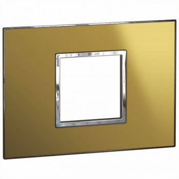 Legrand Arteor 571447 Cover Plate 2Modules 2X4 Reflective Gold