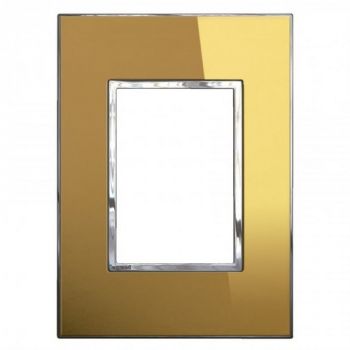 Legrand Arteor 571448 Cover Plate 3Modules 2X4 Reflective Gold