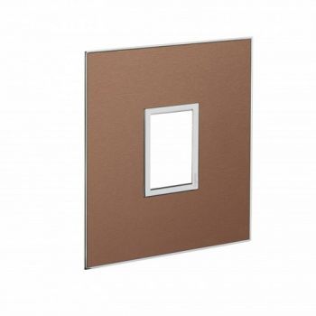 Legrand Arteor 571526 Cover Plate 1 Vertical Modules For 2X4 Box Brushed Pink Champagne
