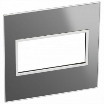 Legrand Arteor 571534 Cover Plate 4Modules For 4X4 Box Reflective Stainless Steel