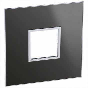 Legrand Arteor 571542 Cover Plate 2Modules For 4X4 Box Reflective Black