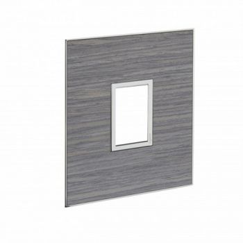 Legrand Arteor 571546 Cover Plate 1 Vertical Modules For 2X4 Box Wood Grey Oak
