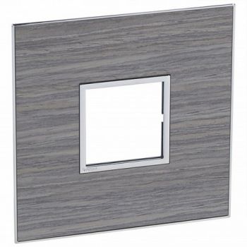 Legrand Arteor 571547 Cover Plate 2Modules For 4X4 Box Wood Grey Oak