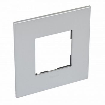 Legrand 571562 And Cover Plate 2Modules Soft Aluminium