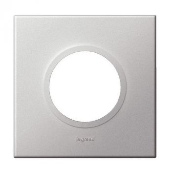 Legrand Arteor 571616 Cover Plate Round Version 2Modules Soft Aluminium