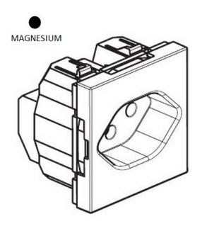 Legrand Arteor 571870 2Pole And Earth On Line 10A Socket Outlets Magnesium