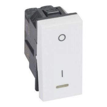 Legrand Arteor 572014 1Way Double Pole Switch With Indicator 20A 250V 1Module White