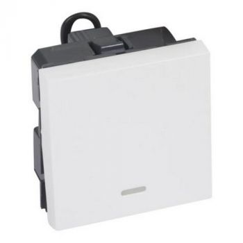 Legrand Arteor 572032 2Way Pushbutton With Locator 2Modules White