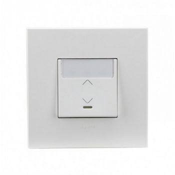 Legrand Arteor 572037 2way Switch With Indicator With Label Holder 10A 250V 2Modules White