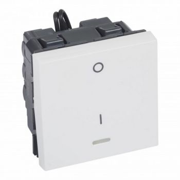 Legrand Arteor 572047 1way Double Pole Switch With Indicator 20A 250V 2Modules White