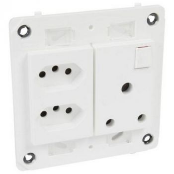 Legrand Arteor 572066 Socket 2 New Socket With 1 Old Switched Socket White