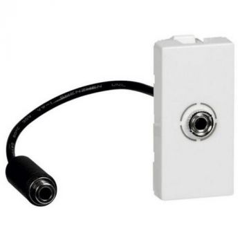 Legrand Arteor 572091 3.5mm Jack Socket Preterminated 1Module White