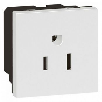 Legrand Arteor 572117 Socket US15A / 127V 2Pole And Earth 2Modules White