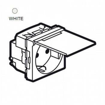 Legrand Arteor 572119 Socket 16A 2Pole And Earth With Cover 2Modules White