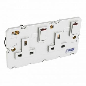 Legrand Arteor 572146 Single Pole Socket 13A 2Pole And Earth Switched With Neon White