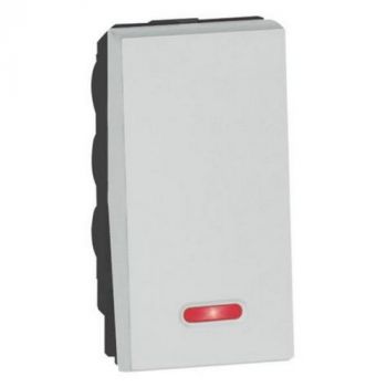 Legrand Arteor 572174 2way Switch With Indicator 10A 250V 1Module Soft Aluminium