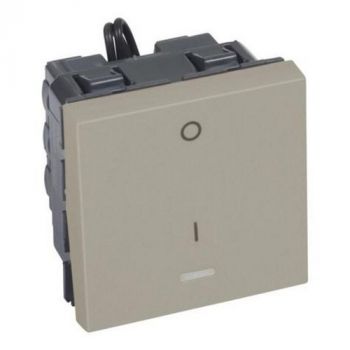 Legrand Arteor 572189 1way Double Pole Switch With Indicator 20A 250V 2Modules Champagne