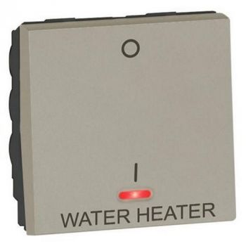 Legrand Arteor 572191 1way Pole Switch With Indicator And Water Heater Mark. 20A 2Modules Champagne