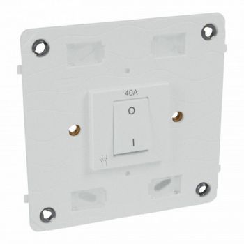 Legrand Arteor 572194 Double Pole Switch 40A 250V 4X4 Soft Aluminium