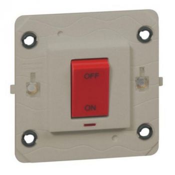 Legrand Arteor 572199 Double Pole Switch With Neon 45A 250V Champagne