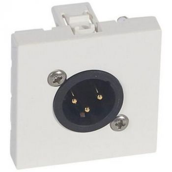 Legrand Arteor 572277 3Pole XLR Socket Male 2Modules White