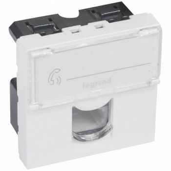 Legrand Arteor 572310 Telephone Socket For Telecom Single Master 2Modules White