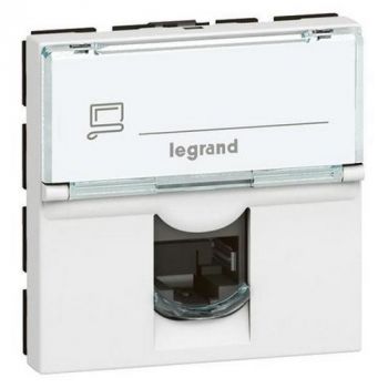 Legrand Arteor 572317 Rj45 Socket Category 6 STP 2Modules White