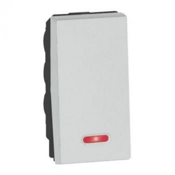 Legrand Arteor 572382 2way Switch With Indicator 20A 250V 1Module Soft Aluminium