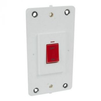 Legrand Arteor 572485 Double Pole Switch With Neon 45A 250V Soft Aluminium