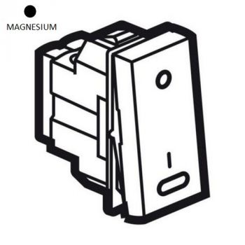 Legrand Arteor 572514 1way Double Pole Switch With Indicator 20A 250V 1Module Magnesium