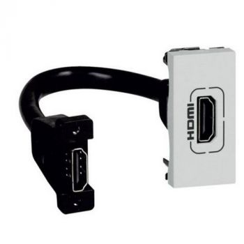 Legrand Arteor 572517 Hdmi Socket Preconnected 1Module Soft Aluminium