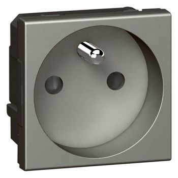 Legrand Arteor 572521 Socket 2Pole And Earth Shuttered 10/16A 2Modules Magnesium