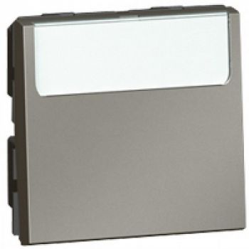 Legrand Arteor 572533 2way PushButton With Label Holder 2Modules Magnesium