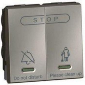 Legrand Arteor 572554 Hotel Bedroom Call Indicator Internal Control Unit 2Modules Magnesium