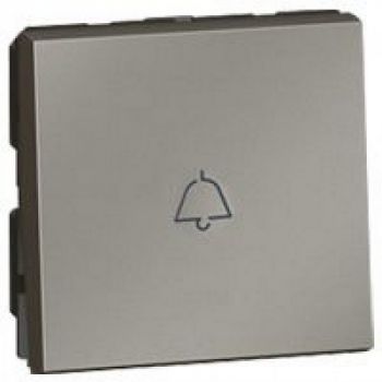 Legrand Arteor 572556 1way PushButton With Bell Symbol 2Modules Magnesium