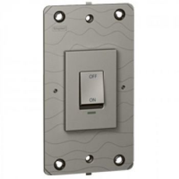 Legrand Arteor 572580 Double Pole Switch With Neon 45A 250V Magnesium