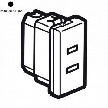 Legrand Arteor 572605 Socket 15A / 127V 2Pole 1Module Magnesium