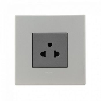 Legrand Arteor 572616 Socket 15A / 127V 16A / 250 V 2Pole And Earth + Shutters 2Modules Magnesium