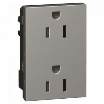 Legrand Arteor 572634 Socket 15A / 127V 2 X 2Pole And Earth 3Modules Magnesium