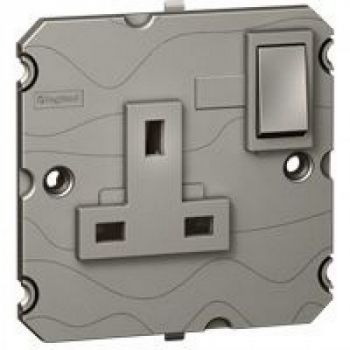 Legrand Arteor 572647 Double Pole Socket Outlet 13 A 2Pole And Earth Switched Magnesium