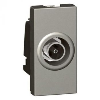 Legrand Arteor 572663 TV Socket Single Shielded F Type 0 To 2400Hz 1Module Magnesium