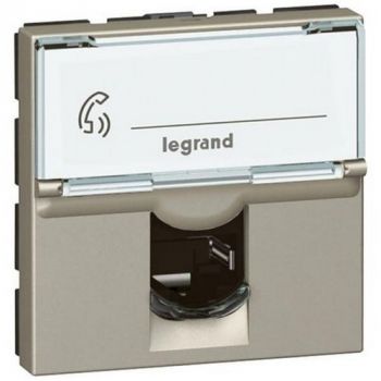 Legrand Arteor 572683 Telephone Socket Rj11 2Modules Champagne