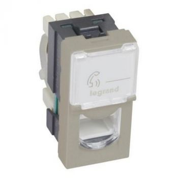 Legrand Arteor 572689 Telephone Socket For Telecom Single Secondary 1Module Champagne