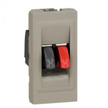 Legrand Arteor 572697 Loudspeaker Socket 4mm² Terminal 1Module Champagne
