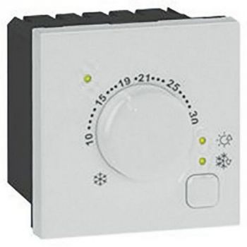 Legrand Arteor 572707 Thermostat For Electric Floor Heating 2Modules Soft Aluminium