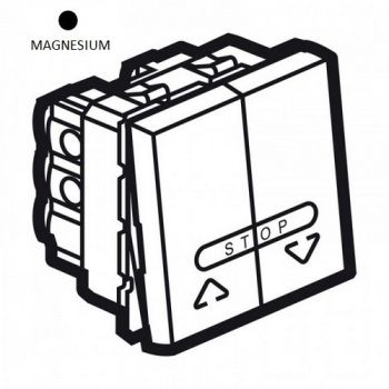 Legrand Arteor 572719 Double PushButton For Electric Roller Blinds Control 2Modules Magnesium