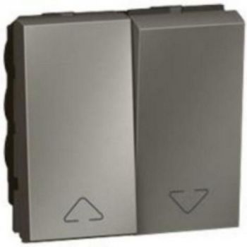 Legrand Arteor 572720 Double Switch For Electric Roller Blinds Control 2Modules Magnesium